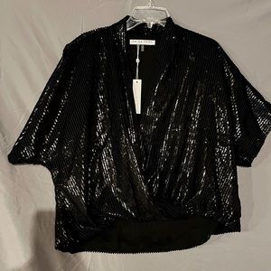 Beautiful black women’s sequined top